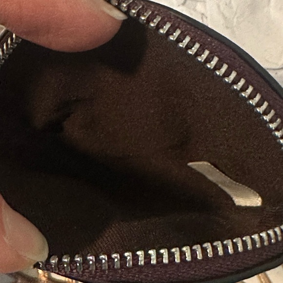 NWT Coach Black Floral Coin Pouch - Picture 12 of 13
